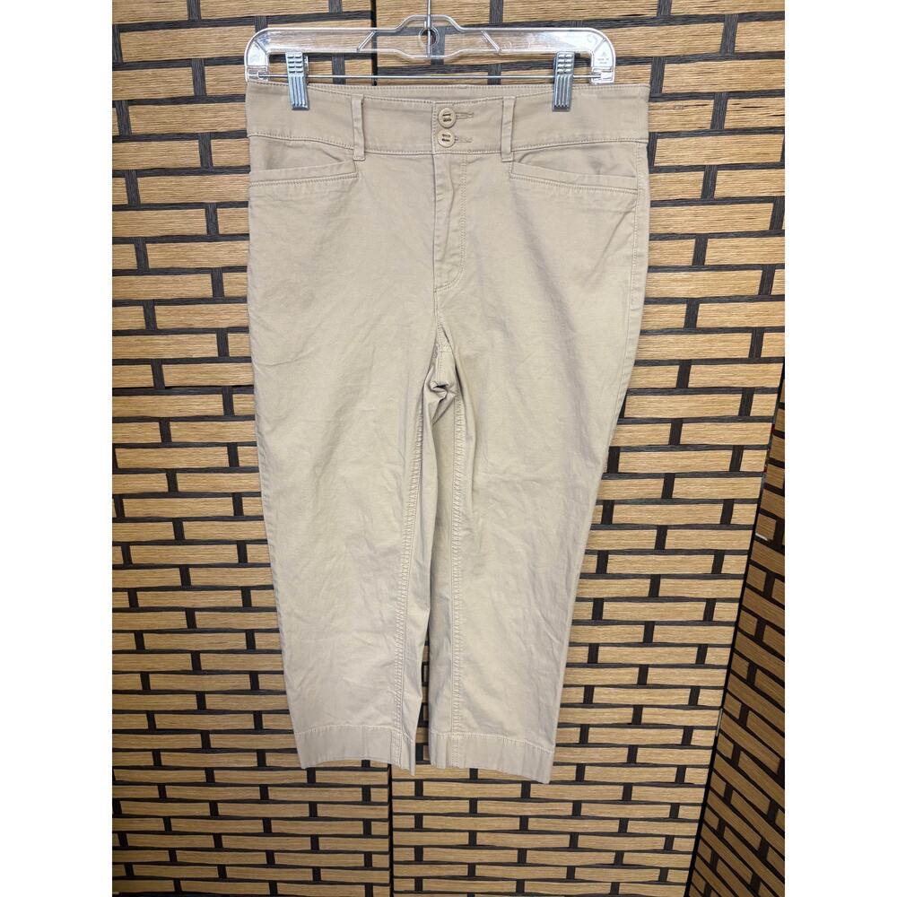 Loft Outlet Khaki Straight Crop‎ Size 6P